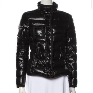 Moncler black shiny jacket